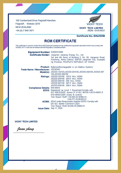 Certificate-RCM