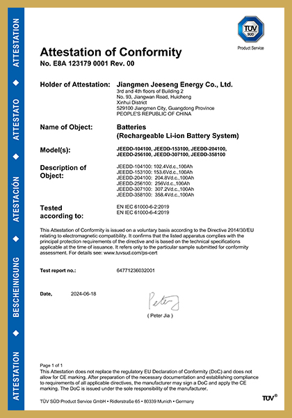 JEEDD TUV IEC61000