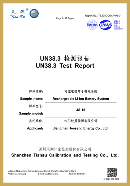 JS-16 UN38.3